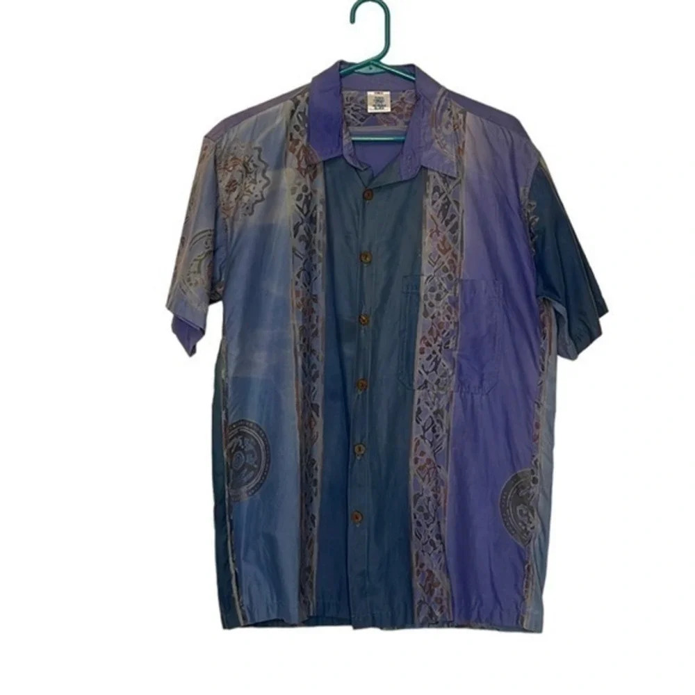 Men's Mexicali Blues Short Sleeve Bright Party Funky Cruise Shirt Medium (M)